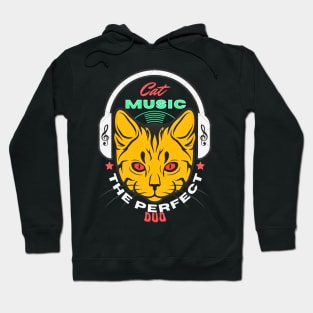 Cat And Music The Perfect Duo Hoodie